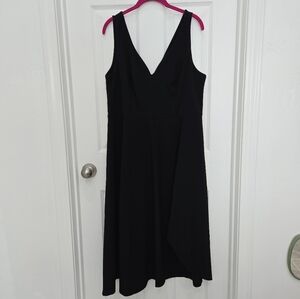 Sleeveless Fit And Flare Black Dress Size XXL